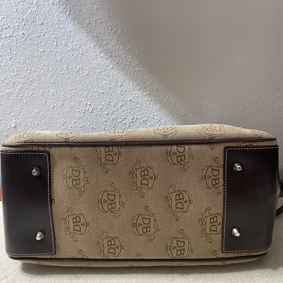 Dooney And Bourke purses and handbags leather Trim Tote + Glasses Case - Picture 2 of 6